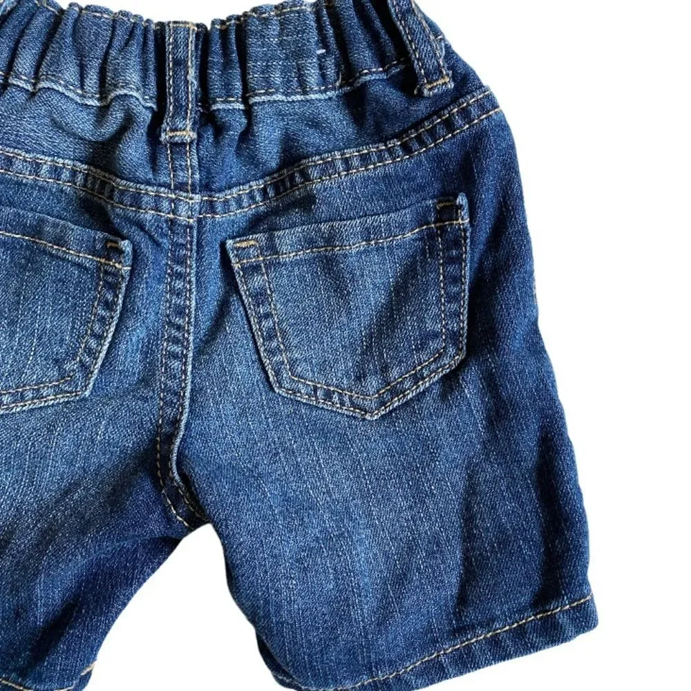 The Children's Place Toddler Girls Denim Shortie Shorts Size 12-18 M Mid Wash
